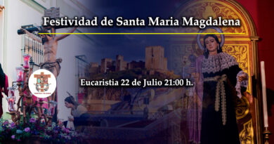 Eucaristia en honor de Santa Maria Magdalena en la Tercera Palabra